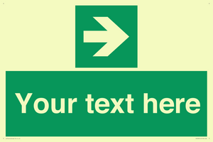 Custom Arrow Right Sign